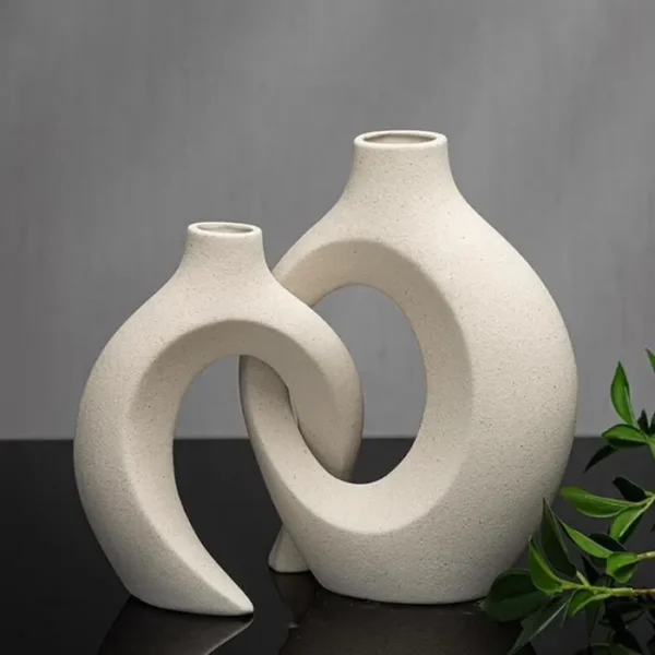 Deux Vases décoratif moderne en céramique